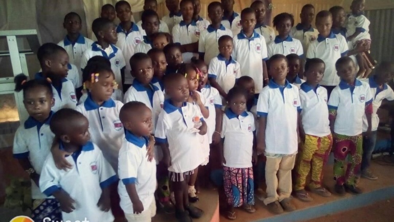 GJOW Orphans in Ghana between the age of 4 to 12 years.